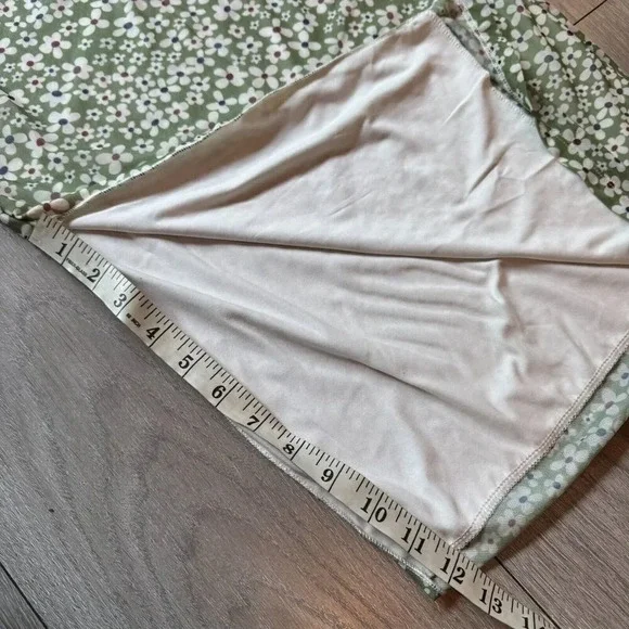 Milumia Women's Floral Print High Waist Skirt High Side Split Boho Small green - Picture 6 of 10